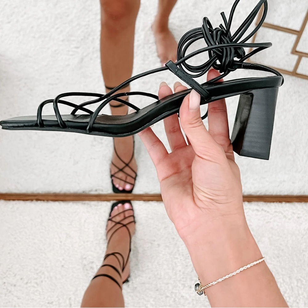 BILLINI LACE UP SANDAL HEELS